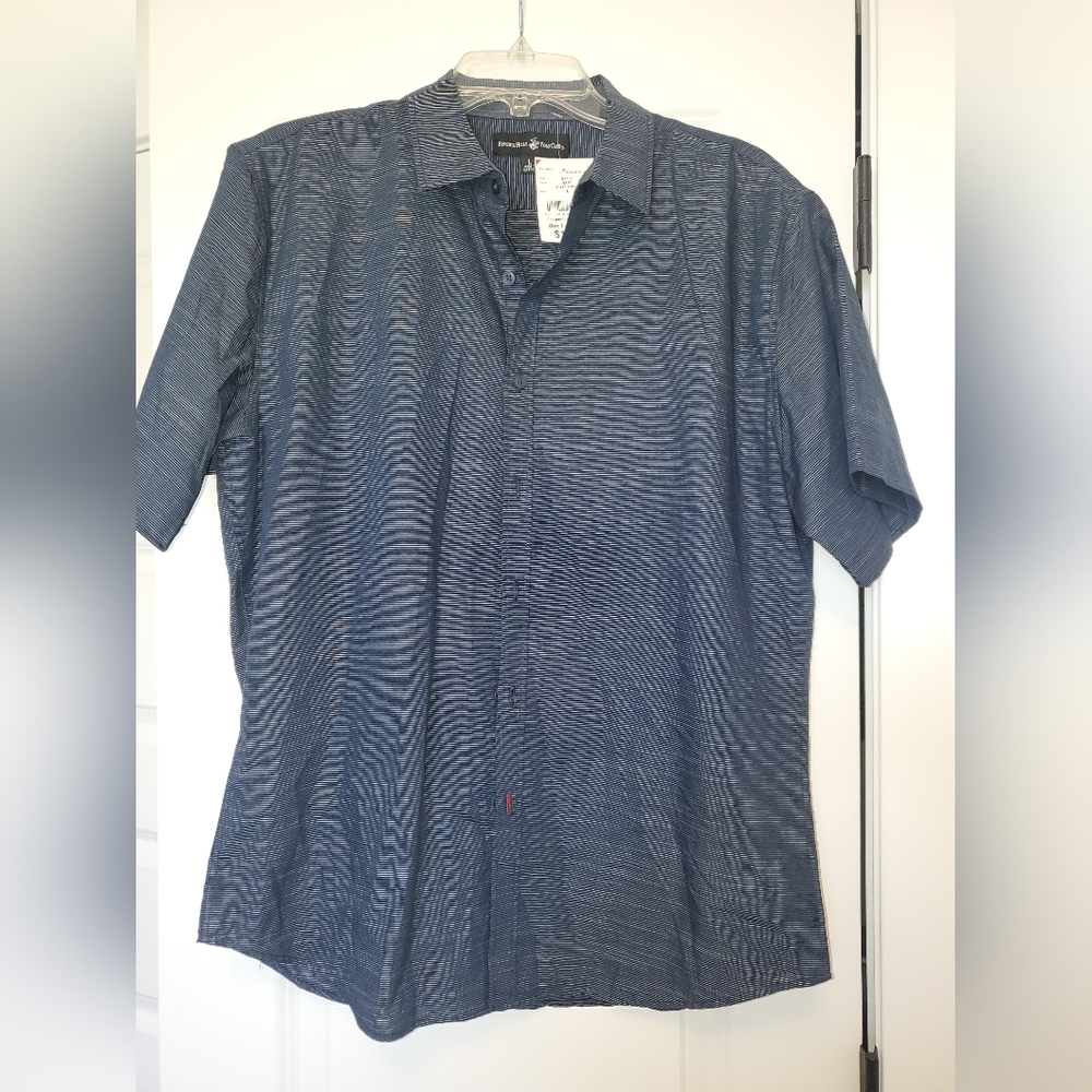Beverly Hills Polo Club Navy short sleeve button up NWT